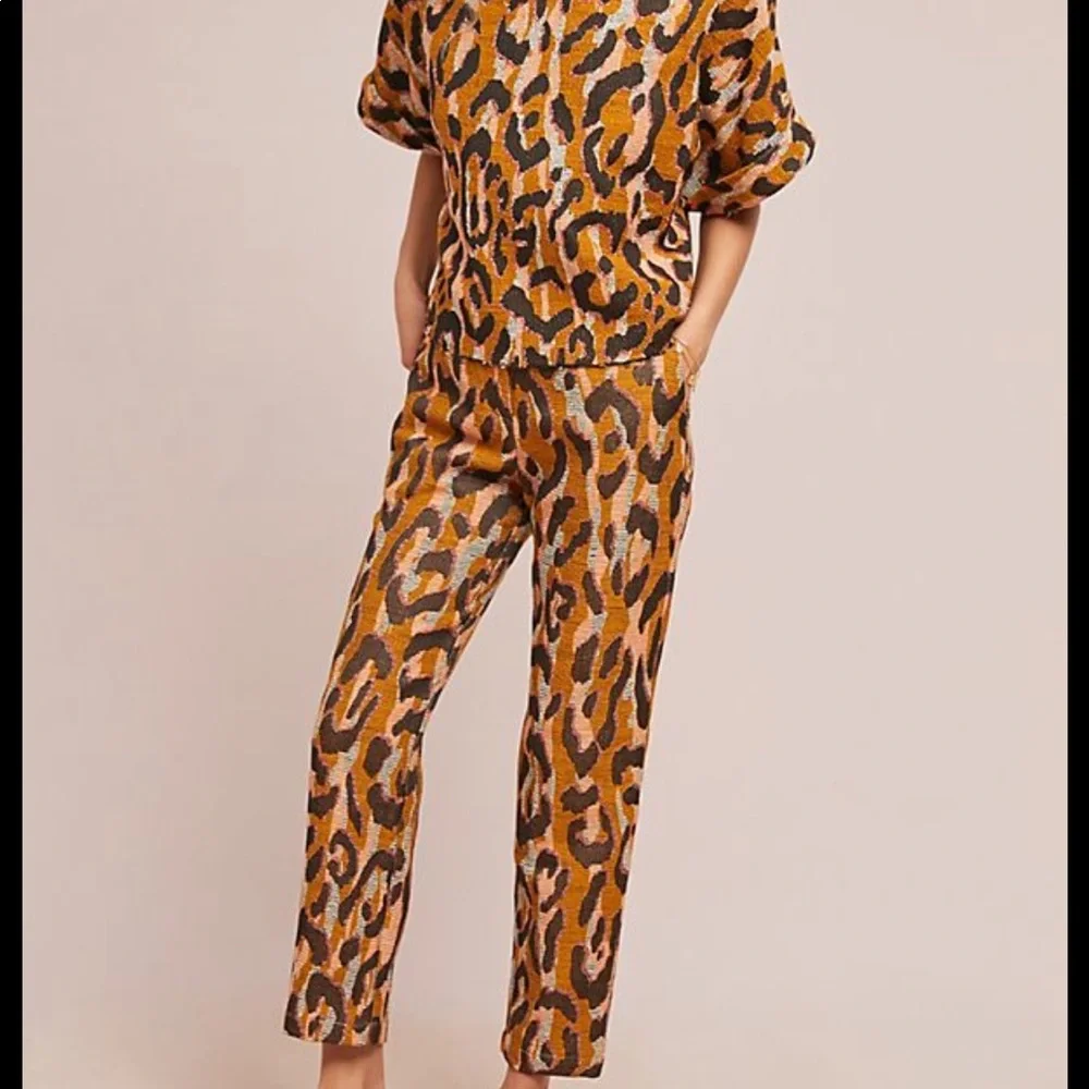 Anthropologie leopard trousers - Picture 3 of 5